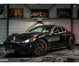 MASERATI GRANTURISMO 4.7 V8 440CH MC-SHIFT F1 PHASE 1 – IMMAT FR / CUIR ROUGE / ALCANTARA NOIR / JANTES NEPTUNE 20’’ / ÉCHAPPEMENT SPORT / FREINS BREMBO / INSER