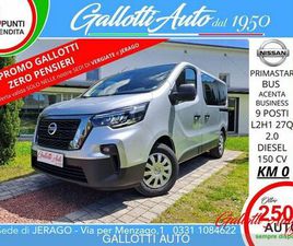NISSAN PRIMASTAR L2H1 BUS ACENTA 9 POSTI+IVA-PROMO GALLOTTI Ø PENSIERI