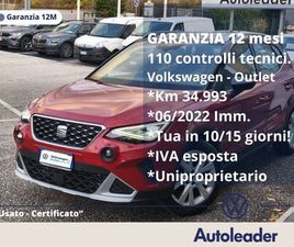 SEAT ARONA 1.0 TGI XPERIENCE SOLI 34MILA KM