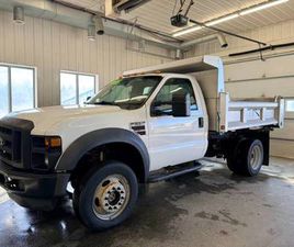 ** 2008 FORD F550 POWER STROKE 4WD 2DR REG CAB DUMP BOX PICKUP **