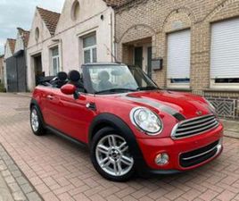 ② MINI COOPER CABRIO AUTOMAAT 1.6I/2012/98000.KM/1STE EIGENAAR — MINI — 2EMEMAIN