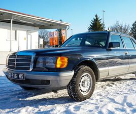MERCEDES-BENZ 500 SEL W126 (1983), EX-DIPLOMATENFAHRZEUG MIT NUR EINEM HALTER, NUR 66.728 KILOMETER, SEHR GUTE AUSSTATTUNG