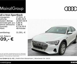 AUDI E-TRON SPORTBACK AUDI E-TRON SPORTBACK 50 QUATTRO LED KAMERA SHZ NAVI