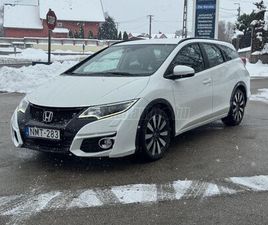 HONDA CIVIC TOURER 1.8 ELEGANCE NAVI (AUTOMATA) / MO.-I / 1. TUL. / VALÓS KM / VÉGIG VEZ. SZK. / NAGYON MEGKÍMÉLT ÁLLAPOTBAN
