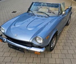 FIAT 124 SPIDER CABRIO IN SILBERBLAU JG 1984