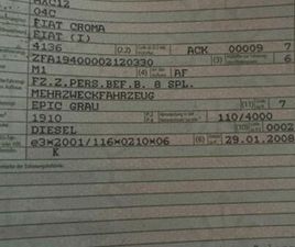 FIAT CROMA MULTIJET 1,9TDI