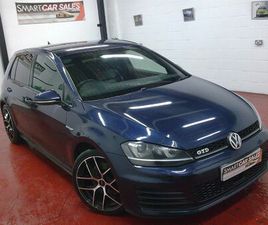 BEAUTIFUL 16 PLATE VOLKSWAGEN GOLF 2.0 BLUEMOTION TECH GTD DSG MK7 5DR BLUE (SAT NAV,FULL LEATHER,KEYLESS START,XENONS,LOVELY)