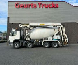 VOLVO FM 410 8X4 + STETTER 9 M3 MIXER/MISCHER + THEAM 15 M T — VRACHTWAGENS — MARKTPLAATS