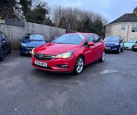 VAUXHALL ASTRA VAUXHALL ASTRA 1.4I TURBO SRI HATCHBACK 5DR PETROL MANUAL EURO 6 (150 PS)