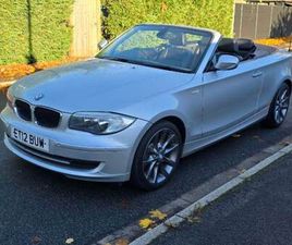 BMW 118D 2.0 EXCLUSIVE EDITION CONVERTIBLE 2012. VERY LOW MILEAGE ONLY 62K.