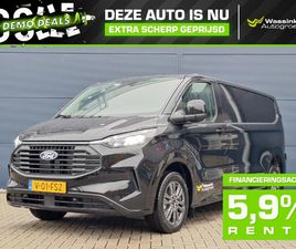 FORD TRANSIT CUSTOM 2.0 ECOBLUE 136PK L2H1 320 LIMITED | WINTER PACK | NAVIGATIE | HOUTEN AFWERKING ZIJPANELEN |