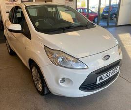 2013 FORD KA 1.2 ZETEC HATCHBACK 3DR PETROL MANUAL EURO 5 (START/STOP) (69 PS) PETROL