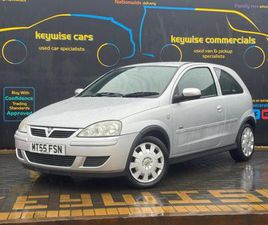 VAUXHALL CORSA 2005 VAUXHALL CORSA 1.2I 16V DESIGN 3DR (A/C) HATCHBACK PETROL MANUAL