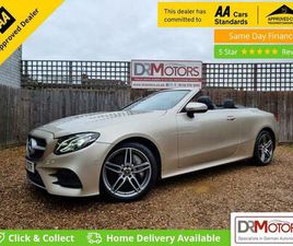 3.0 E400 V6 AMG LINE (PREMIUM) CABRIOLET G-TRONIC+ 4MATIC EURO 6 (START/STOP) 2DR
