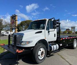2018 INTERNATIONAL 4300 FLATBED CUMMINS MANUAL TRANS **NON-CDL, 57K MI