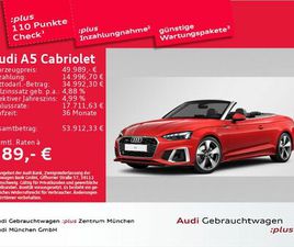 AUDI A5 CABRIO 40 TDI AUDI A5 CABRIOLET 40 TDI QU. S TRONIC 2X S LINE MATRI