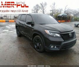 HONDA INNY 2021 HONDA PASSPORT EX-L AWD 3.5 BENZYNA 280KM