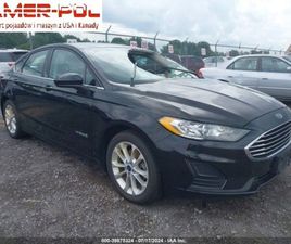 FORD FUSION 2019 FORD FUSION HYBRID SE FWD 2.0 BENZYNA 141KM