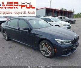 BMW SERIA 7 2018 BMW 7 SERIES ALPINA B7 XDRIVE SEDAN 4.4 BENZYNA 600KM