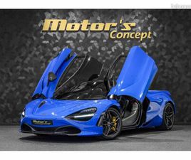 MCLAREN 720S PERFORMANCE COUPÉ V8 720 CH / MSO PAINT PARIS BLUE PACK CARBONE LIFT SOFT CLOSE