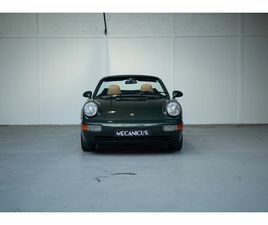 PORSCHE 911 964 CARRERA 2 CABRIOLET BVM *OAK GREEN / PHASE 2 / FAIBLE KILOMÉTRAGE*