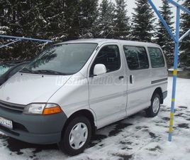 TOYOTA HI-ACE HIACE 2.4 D GLASS VAN ÚJSZERÜ TELJESEN FELÚJÍTOTT DUPLA TOLÓAJTÓS 6 SZEMÉLYES !!!!!!!