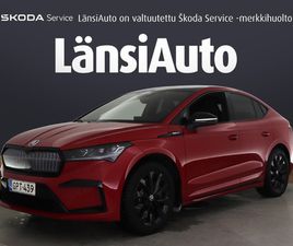 SKODA ENYAQ COUPE 80X 4X4 SPORTLINE BUSINESS IV - 1.OMISTEINEN / SUOMI-AUTO / SPORTLINE / KOUKKU / P-KAMERA / PANORAAMA / HUD / BLIS / ILP / ACC / SOH 95,5% ***