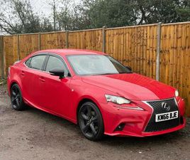 2016 [66] LEXUS IS300H 2.5 HYRBID PETROL F SPORT VVT-I CVT SALOON AUTO ULEZ 76K