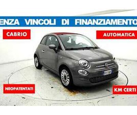 1.2 AUTOMATICA CABRIO*NO VINCOLI FINANZIAMENTO*