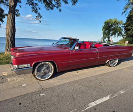 1969 CADILLAC DEVILLE RED PAINT & INTERIOR, CRUISE CONTROL, PS