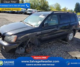 2001 TOYOTA HIGHLANDER 4WD V6