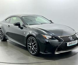 2018 LEXUS RC 2.5 300H F SPORT BLACK EDITION E-CVT EURO 6 (START/STOP) 2DR COUPE PETROL/ELECTRIC HYBRID ...