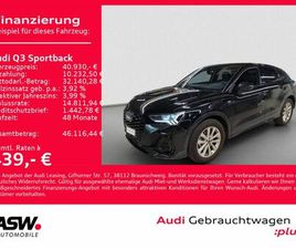 AUDI Q3 SPORTBACK S LINE 35TFSI STRONIC NAVI LED AHK
