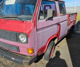 VW T3 DOKA DOUBLE CABINE 1987 – PROJET RESTAURATION – DIESEL – PLAQUE NL