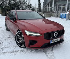 VOLVO V60 T8 TWE AWD R-DESIGN AUT - 14 PÄIVÄN PALAUTUSOIKEUS - MERKKIHUOLLETTU, HARMAN/KARDON, WEBASTO, ACC, PILOT ASSIST, BLIS, MUISTIPENKIT, P.KAMERA, KESSY, 