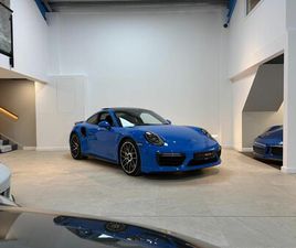 991.2 TURBO S, PTS VOODOO BLUE, BURMESTER, GLASS SUNROOF, PCCB'S, VENTILATED SEATS, EXTENDED LEATHER 2016