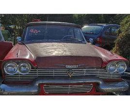 1958 PLYMOUTH BELVEDERE ROUGE MANUEL, 3 VITESSES CONDUITE...