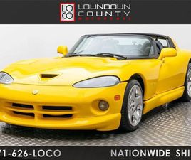 DODGE VIPER RT 10 2001 DODGE VIPER RT/10 1-OWNER! FAMILY OWNED WITH ONLY 9,215 ORIGINAL MILES!