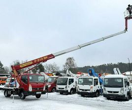 NISSAN CABSTAR ZWYŻKA PODNOŚNIK KOSZOWY PALFINGER P210 BK UDT WYSOKOŚĆ PODNOSZENIA ... WIDELKI