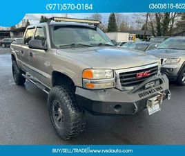 2003 GMC SIERRA 1500 HD CREW CAB 4X4 4WD TRUCK SLE PICKUP 4D 6 1/2 FT