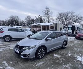 HONDA CIVIC TOURER 1.6 I-DTEC ELEGANCE NAVI +2 ÉV GARANCIA+1.TULAJ+NAVI+KAMERA+PARKRADAR+Ü.FŰTÉS+HOLTTÉR+ROZSDAMENTES+TOP+