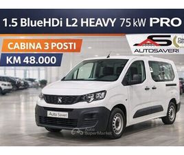 PEUGEOT PARTNER BLUEHDI 100 PLUNGO PRO DOPPIA PORTA LATERALE