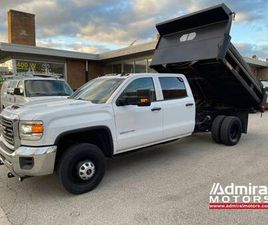 2018 GMC SIERRA 3500 HD 3500HD DRW 4WD 4X4 CREW CAB DUMP TRUCK DIESEL