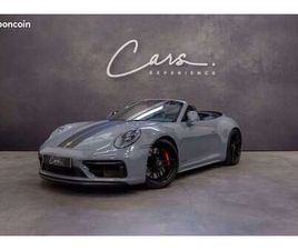 PORSCHE 911 CABRIOLET 992 CARRERA 4 GTS 992 CARRERA 4 GTS CABRIOLET 3.0 480 CV –FRANÇAISE–CARBONE-LIFT – BOSE–ROUES AR DIRECTRICES-