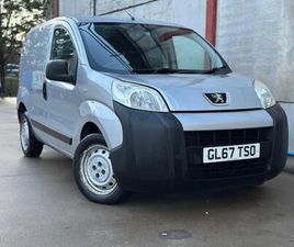 PEUGEOT BIPPER 2017 PEUGEOT BIPPER 1.3 HDI S FWD L1 H1 3DR PANEL VAN DIESEL MANUAL