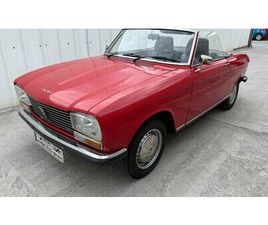 1972 PEUGEOT 304 CONVERTIBLE ROUGE FONCÉ MANUEL, 4 VITESS...