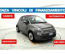 FIAT 500 C 1.2 AUTOMATICA CABRIO*NO VINCOLI FINANZIAM*KM CERTIFICATI