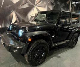 JEEP WRANGLER SAHARA JK COURT SAHARA 3.8 V6 199 CH FULL BLACK 4X4 LED 4WD CUIR TOP HARD TOP CLIMATISATION ETHANOL FLEXFUEL 2008 LIGNE INOX