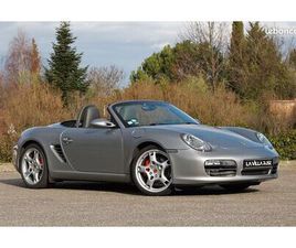 PORSCHE 987.1 BOXSTER S BOITE MÉCA GRIS ARGENT GT MÉTALLISÉ INTÉRIEUR FULL CUIR GRIS PIERRE CAPOTE NOIRE SIÈGES CHAUFFANTS PACK CHRONO SPORT BOSE