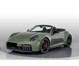 PORSCHE 911 992.2 CARRERA GTS CABRIOLET PDK, 541CV, PTS OLIVE NOIRE, PACK GTS, ROUES ARR DIRECTRICES, LIFT, BOSE, SPORT CHRONO, CUIR ETENDU, SIEGES 18P CHAUFFAN